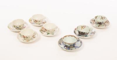 Seven Chinese export tea bowls 36bf36