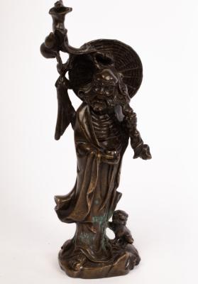 A Chinese bronze statue 19 20th 36bf99