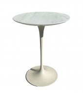 KNOLL ATTRIBUTED MARBLE TOP TULIP DRINK