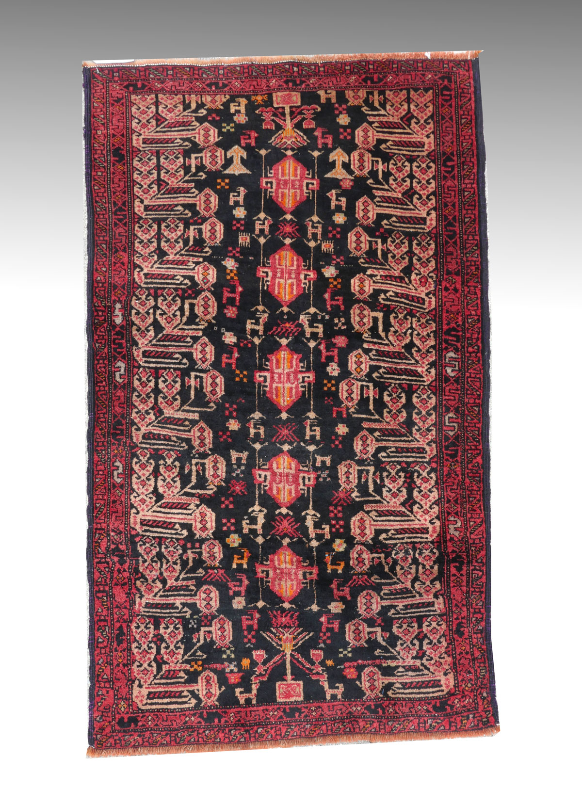 AFGHAN BELOUCHI HAND KNOTTED WOOL 36c10c