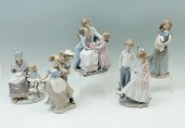 5PC. LLADRO LOT WITH CHILDREN: 1) A