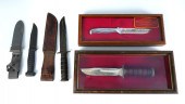 4 PC. U.S. MILITARY KNIVES: Comprising;