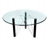 MODERN GLASS TOP DINING TABLE: Having