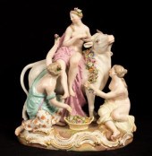 A Meissen figure group of Europa and