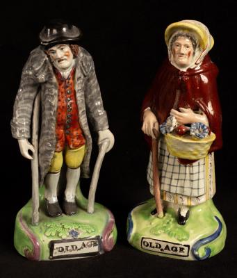 A matched pair of Staffordshire 36c572
