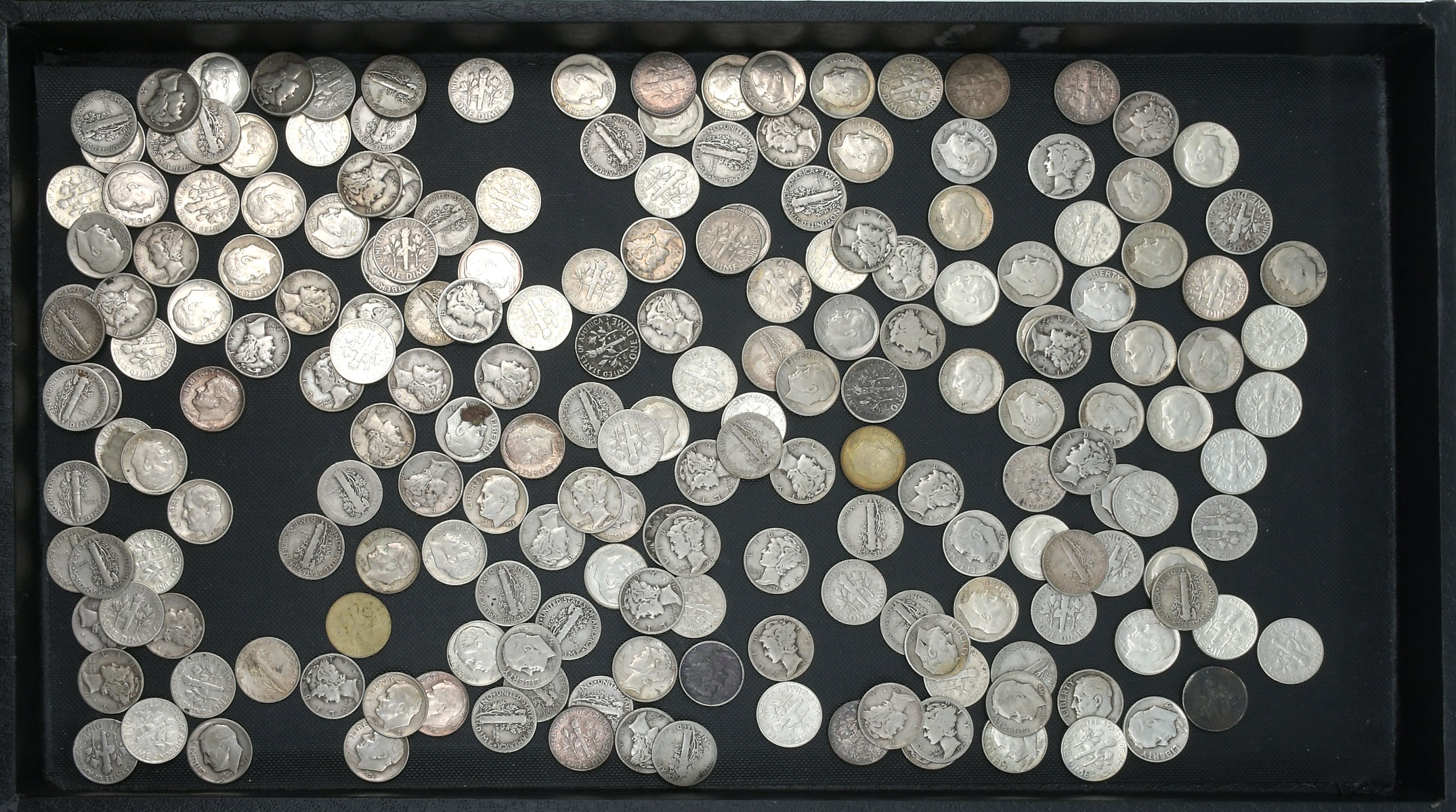 195 PC UNITED STATES SILVER DIME 36c6bb