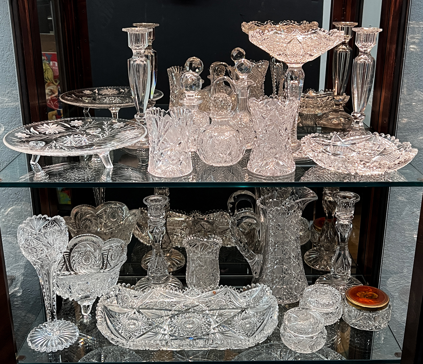 20 PC CUT CRYSTAL GLASS COLLECTION  36a251
