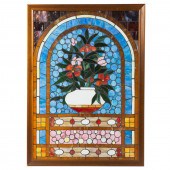 LARGE LEADED GLASS WINDOW PANEL Second