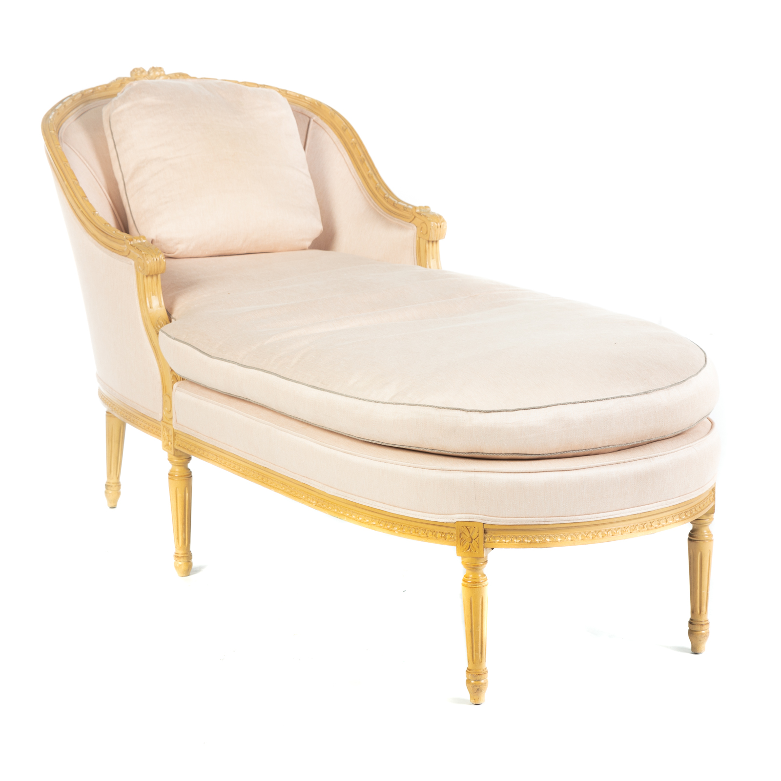 LOUIS XVI STYLE PAINTED WOOD CHAISE 36a9ca