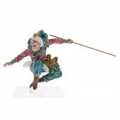 CHINESE PORCELAIN FIGURE OF SUN WUKONG