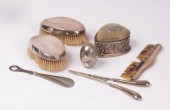 A pair of silver mounted oval brushes  36adcf