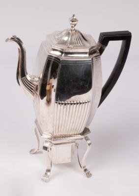 A George III silver coffee pot 36addf