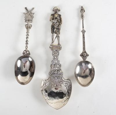 A Continental silver spoon, import
