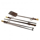 A set of three fire irons made from