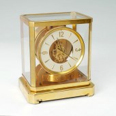 LE COULTRE ATMOS CLOCK: White enameled