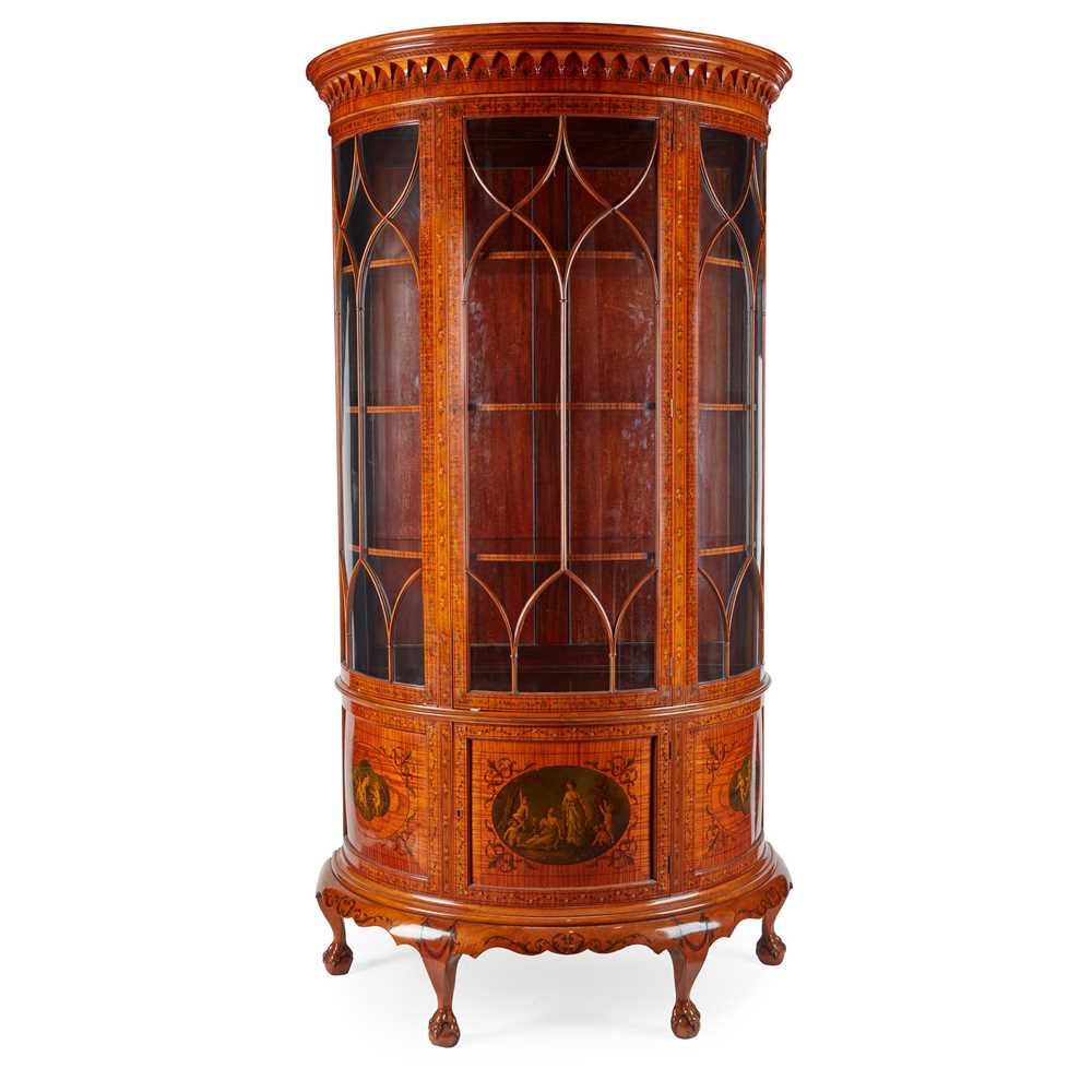 LATE VICTORIAN PAINTED SATINWOOD 36e554