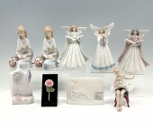 9 PIECE LLADRO COLLECTION: 1) Angel