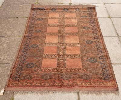 An Afghan village rug of geometric 36c86b