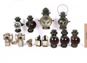 EARLY ANTIQUE AUTOMOBILE LIGHTS: Including;