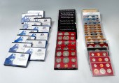 47 PC. BOXED MINT & PROOF COIN SETS: