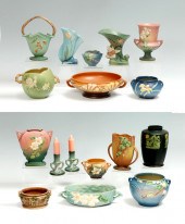 17 PC ROSEVILLE POTTERY COLLECTION: