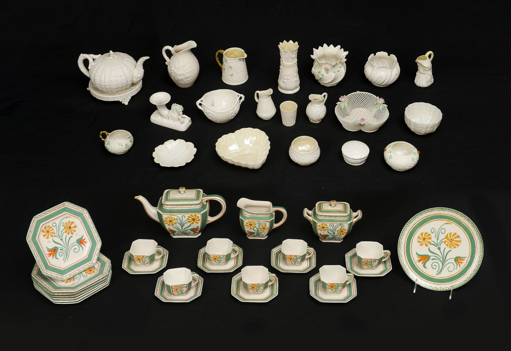 LARGE LOT OF BELLEEK CHINA SOME 36d54c