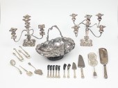 COLLECTION OF ORNATE SILVERPLATE 36d591