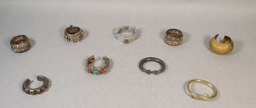 GROUPING OF MOROCCAN CUFF AND BANGLE