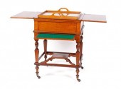 EDWARDIAN BUTLER TRAY HIDE-A-WAY TABLE