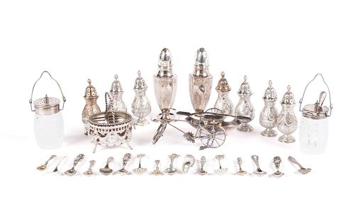 SELECTION OF DEMITASSE SILVER TABLE 370725