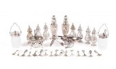SELECTION OF DEMITASSE SILVER TABLE