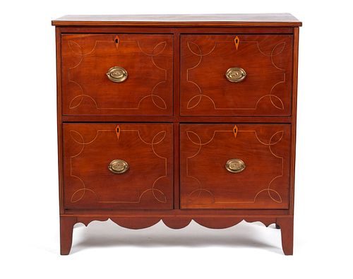 FEDERAL CHERRYWOOD CHEST OF DRAWERSFEDERAL 37074c