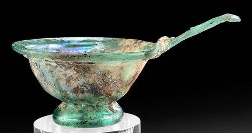 EXHIBITED ROMAN GLASS DIPPER CUP 370b96