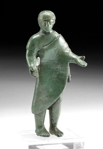 PUBLISHED ETRUSCAN BRONZE MALE 370c1a