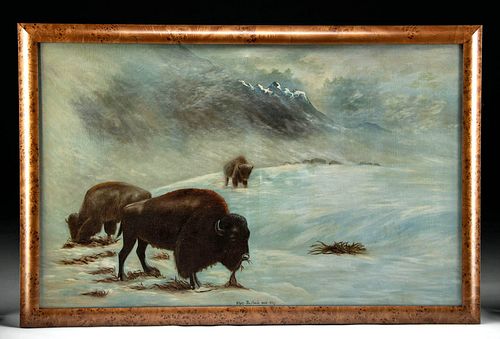 19TH C AMERICAN PAINTING WHEN 370cd7