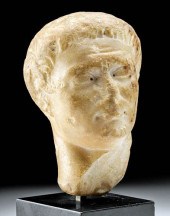 ROMAN MARBLE BUST OF A   370ee1