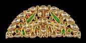 19TH C. INDIAN MUGHAL GOLD PENDANT -