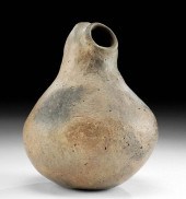 MISSISSIPPIAN POTTERY HOODED EFFIGY