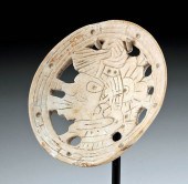 MISSISSIPPIAN SHELL GORGET W/ COSMOLOGICAL