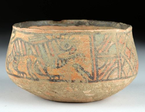 INDUS VALLEY POTTERY BOWL W ZOOMORPHIC 37116b
