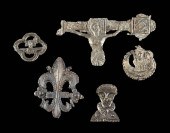 5 MEDIEVAL ENGLISH FRENCH PEWTER 37144c