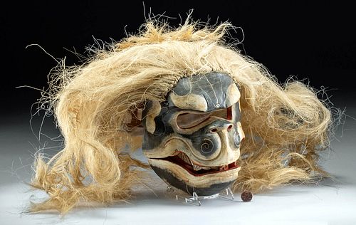 20TH C BALINESE PAINTED WOOD MASK  371479