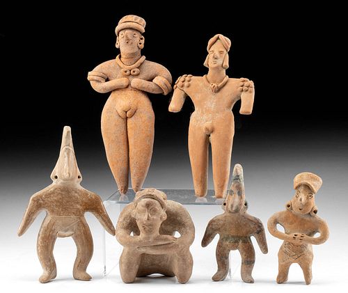 GROUP OF 6 COLIMA REDWARE FIGURESPre Columbian  371534