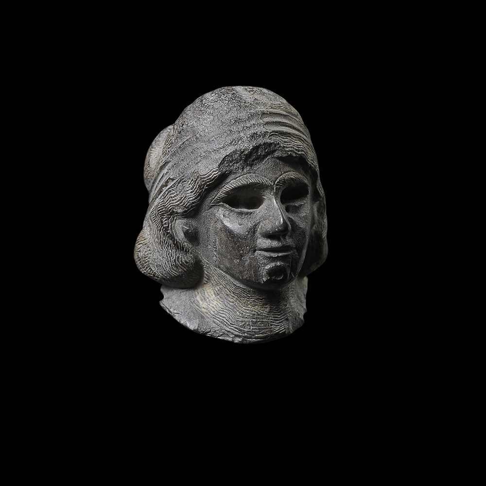 MESOPOTAMIAN HEAD OF A FEMALE WORSHIPPER WESTERN 36f0f6