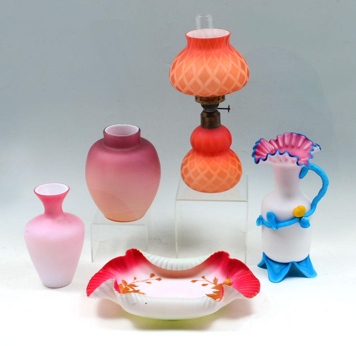 5 PIECE ART GLASS COLLECTION Comprising  36f36d