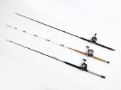 3 PC DAIWA FISHING REELS RODS  36f6e7