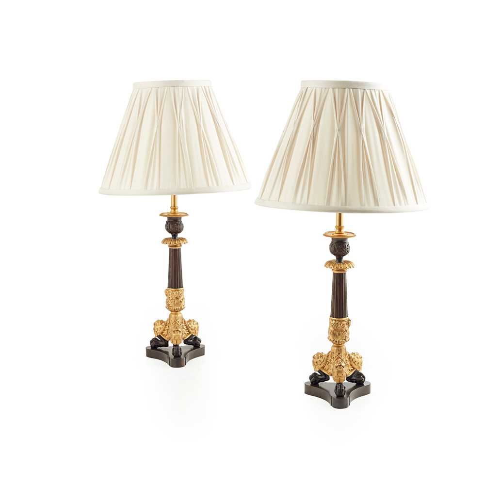 PAIR OF REGENCY PATINATED AND GILT 36fda5