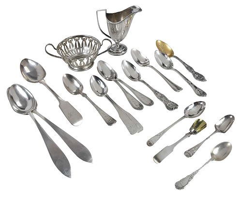 18 ASSORTED SILVER TABLE ITEMSincluding 372832