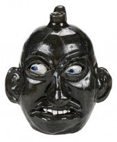 CHESTER HEWELL FACE JUG WITH LANIER