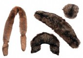 FOUR FUR ACCESSORIES20th century, racoon